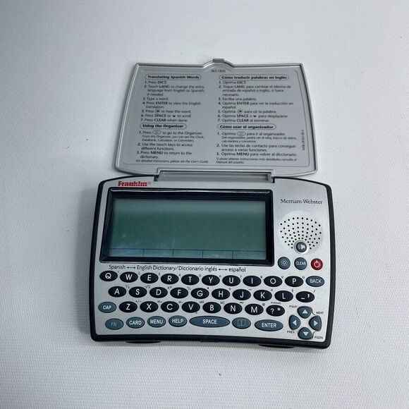 Franklin Bes-1850 Merriam Webster Spanish-english‎ Speaking Dictionary TESTED! - Picture 4 of 6